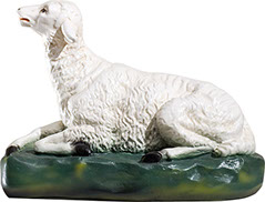 Betlehem figura fekvő bárány